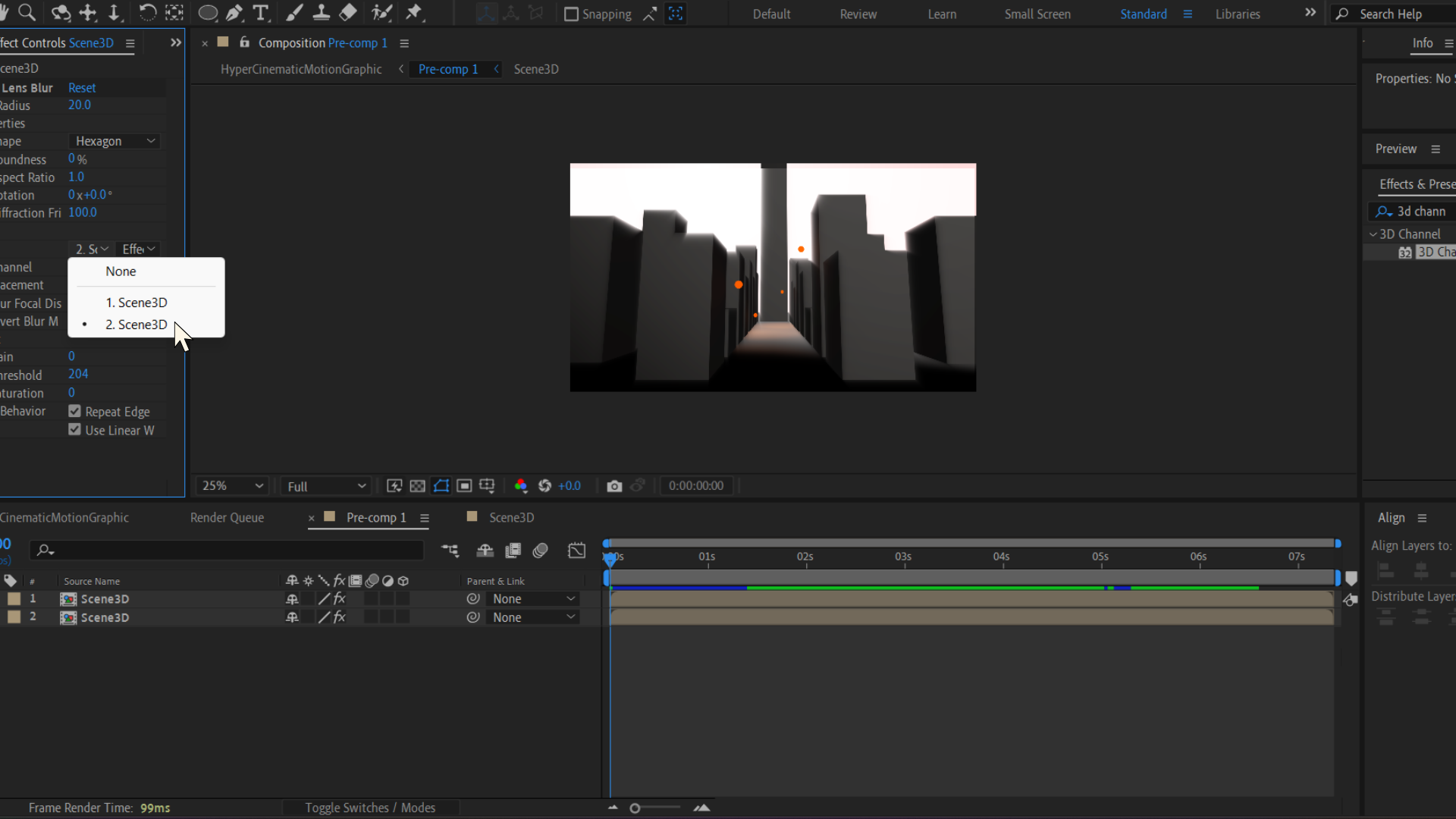 Camera Lens Blur depth of field — tutorial Adobe After Effects Malaysia